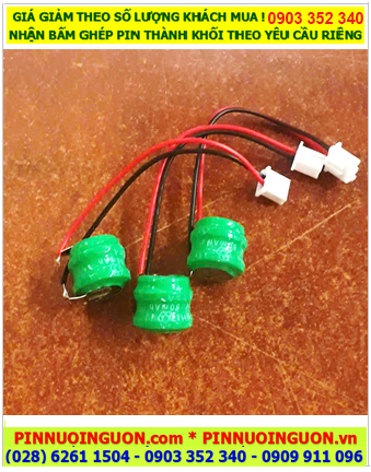 Pin sạc NiMh 2/V80H (2.4v-80mAh), Pin nuôi nguồn Timer NiMh 2/V80H (2.4v-80mAh)